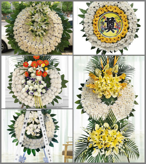 广东中山市沙溪镇乐群村花圈速递